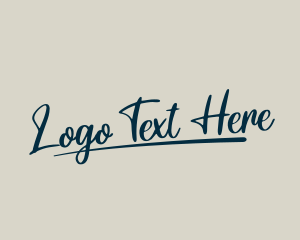 Handdrawn - Signature Script Wordmark logo design