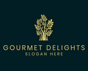 Sprout Leaf Gourmet logo design