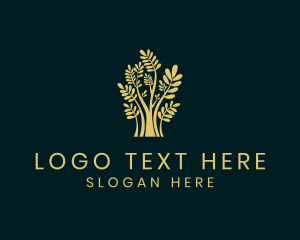 Yellow - Sprout Leaf Gourmet logo design