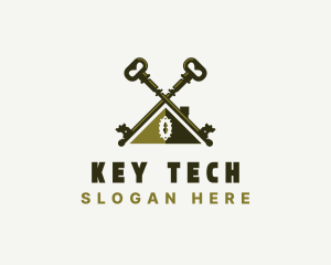 Lock Key Real Estate logo design