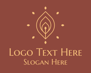 Religious - Candle Floral Scent logo design