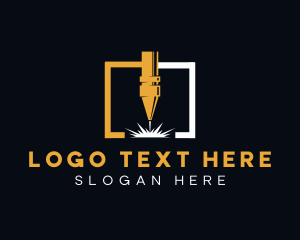 Industrial Tool - Industrial Laser Machine Equipment logo design