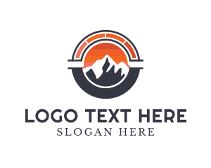 Outdoor - Speedometer Mountain Summit logo design