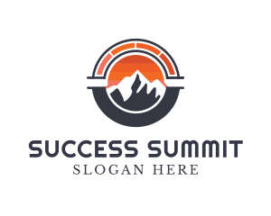 Speedometer Mountain Summit logo design