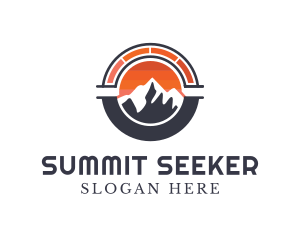 Speedometer Mountain Summit logo design