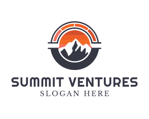 Speedometer Mountain Summit logo design