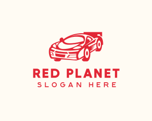 Red Sports Car logo design