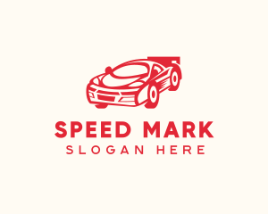 Red Sports Car logo design