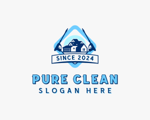 Pressure Washing Cleaning logo design