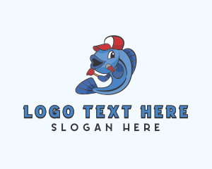 Fish Plumber Plumbing Logo