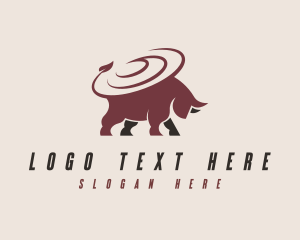 Bull - Rodeo Bull Ranch logo design