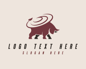 Livestock - Rodeo Bull Ranch logo design