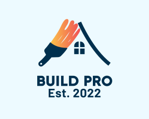 Construction - House Rod Paint Construction logo design