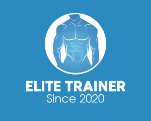 Blue Men Physique logo design