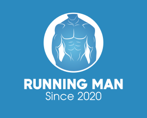 Body - Blue Men Physique logo design