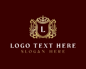 Luxe - Decorative Luxury Shield logo design