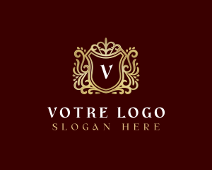 Decorative Luxury Shield Logo