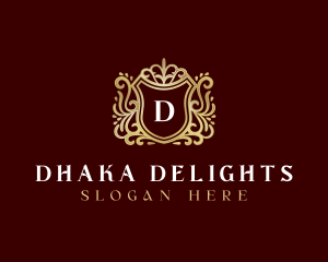 Decorative Luxury Shield logo design