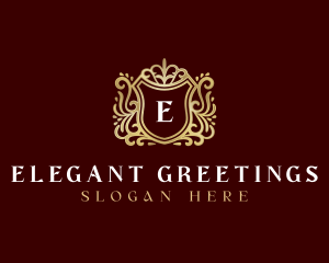 Decorative Luxury Shield logo design