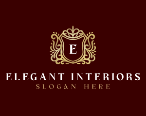 Decorative Luxury Shield logo design