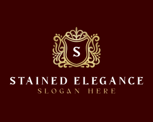 Decorative Luxury Shield logo design