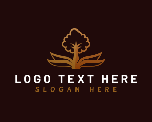 Study - Educational Book Tree logo design
