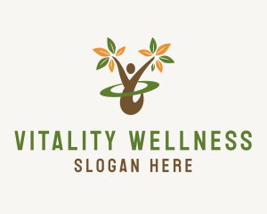 Human Wellness Yoga logo design