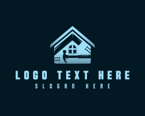 Residence - Home Construction Tools logo design
