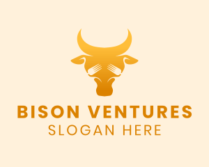 Orange Bull Fork logo design