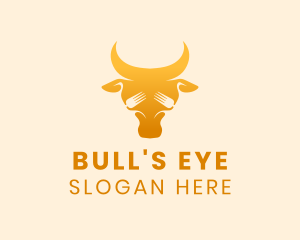 Orange Bull Fork logo design