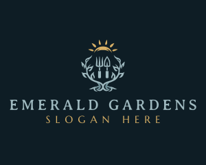 Natural Gardening Landscaping logo design