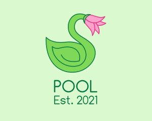Eco Park - Tulip Flower Swan logo design