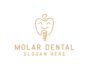Molar - Dental Implant Orthodontist logo design
