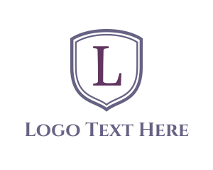 Menswear - Classic Shield Letter logo design
