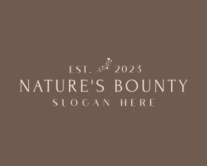 Wellness Nature Garden logo design