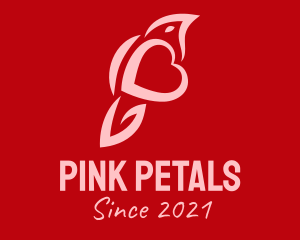 Pink Love Bird logo design