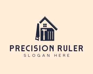 Construction Tools House Contractor logo design