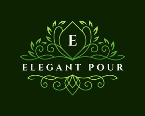 Elegant Leaf Garden logo design