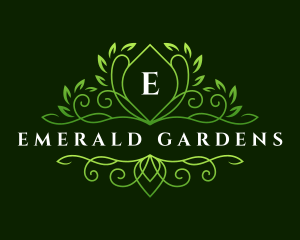 Elegant Leaf Garden logo design