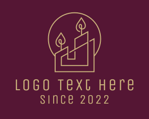 Memorial - Pillar Candle Decor logo design