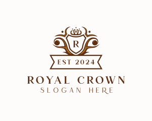 Regal Shield Crown logo design