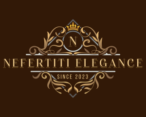 Premium Crown Ornament logo design