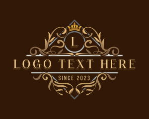 Vintage - Premium Crown Ornament logo design