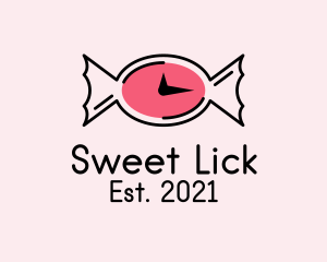 Sweet Candy Clock  logo design