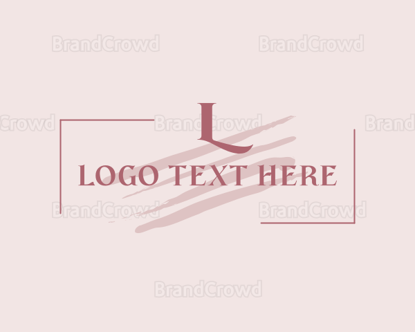 Feminine Cosmetic Fashion Logo