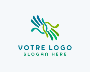 Care - Friendly Support Hand logo design