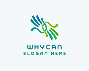 Teamwork - Friendly Support Hand logo design