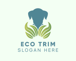 Eco Friendly Puppy Leaf logo design