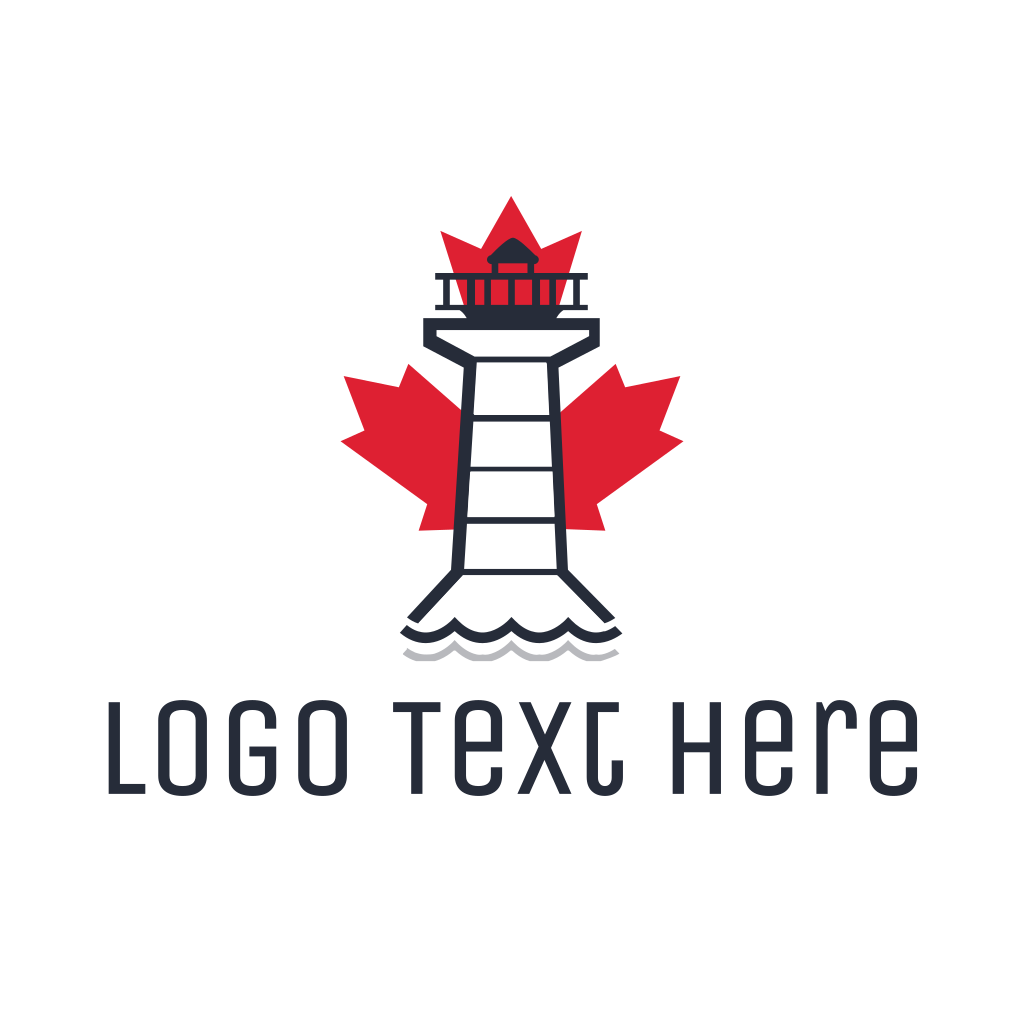 Maple Leaf Lighthouse Logo 