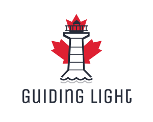 Maple Leaf Lighthouse logo design